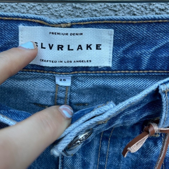 SLVRLAKE Beatnik High Rise Slim Jean in Trouble Maker New with Tags! - Picture 5 of 10